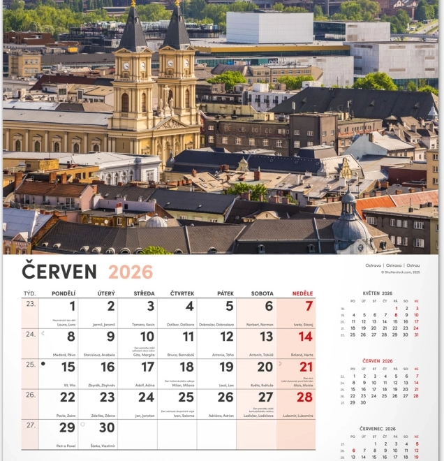 Calendrier mural Ma patrie 2026