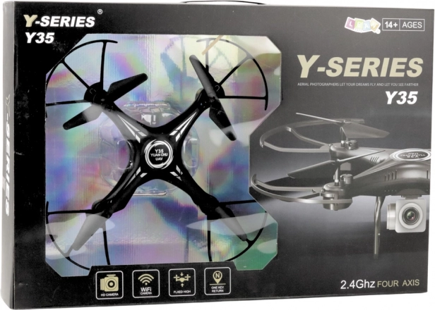 Drone télécommandé léger et agile avec gyroscope et LED