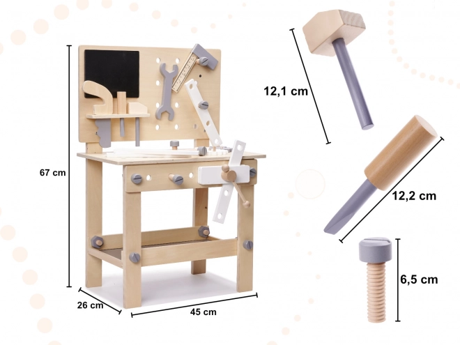 Atelier en bois avec outils