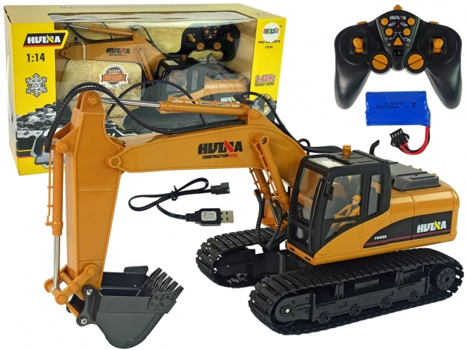 RC pelleteuse jaune Caterpillar 1:14 télécommandée