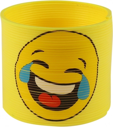 Ressort magique jaune avec sourire