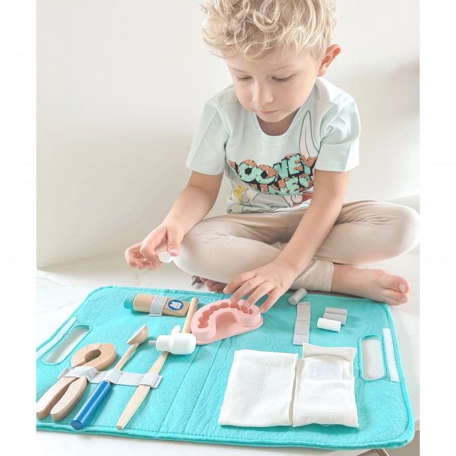 Tooky Toy Ensemble dentaire pour enfants avec sac à dos 19 pcs FSC