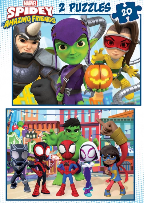 Educa Puzzle Spidey et ses amis incroyables 2x20 pièces