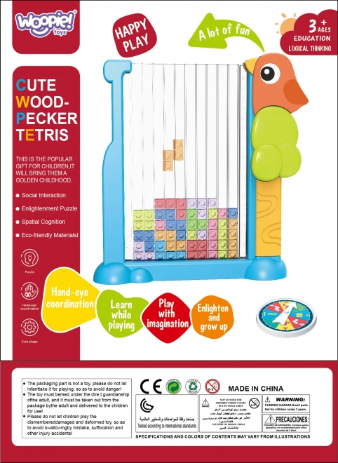 WOOPIE Jeu éducatif Tetris Blocs colorés