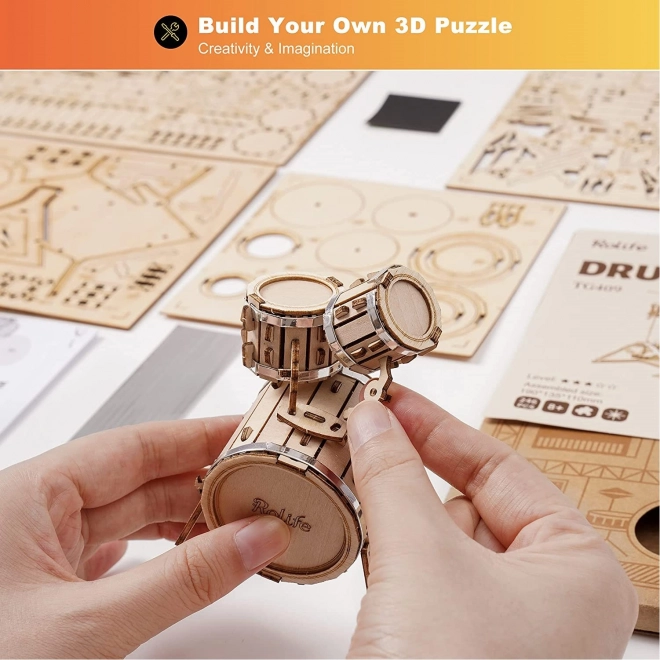 Ensemble de vélo - maquette en bois 3D