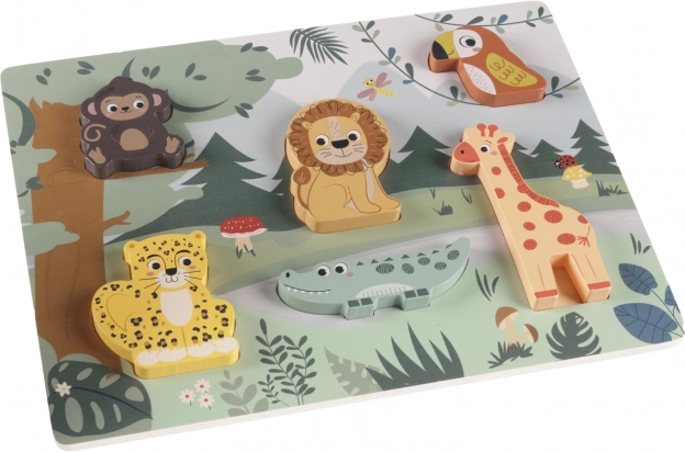 Puzzle en bois jungle, Wood