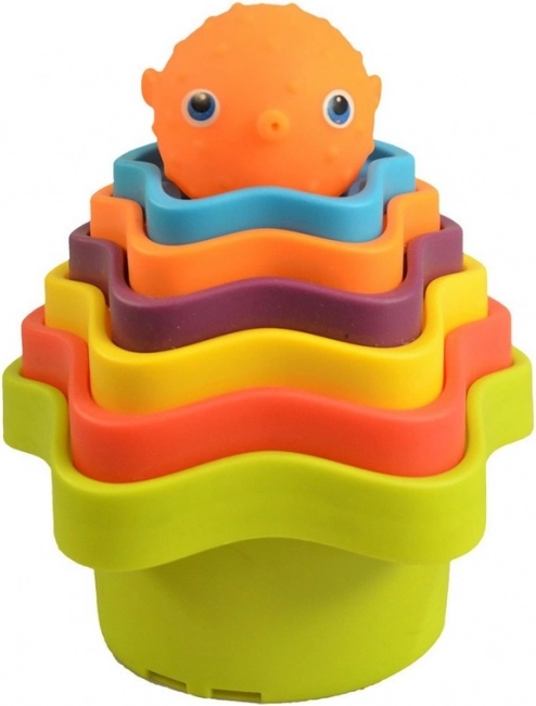 Pyramide colorée pour enfants 14x12x12 cm