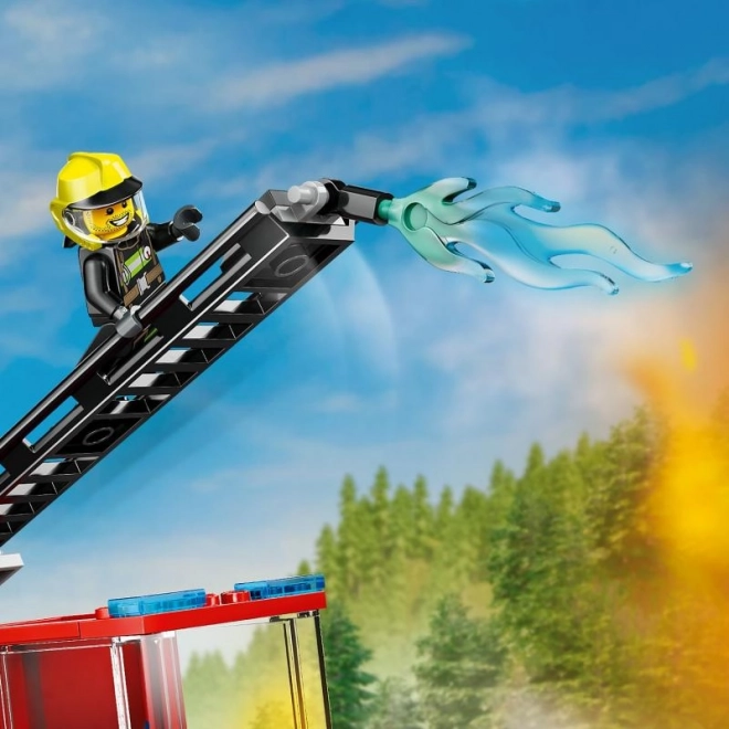 Voiture de pompier LEGO City avec échelle