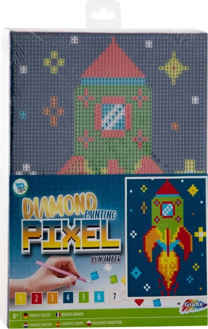 Peinture diamant Grafix fusée 15x20 cm