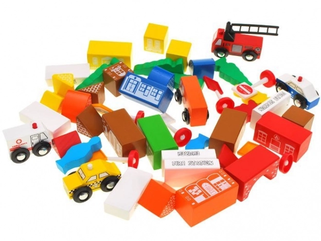 Blocs en bois Ville Station de pompiers