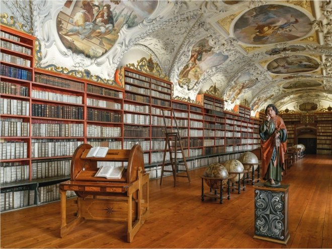 Puzzle Salle Théologique – bibliothèque historique, 2000 pièces