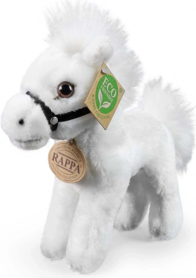 rappa cheval en peluche blanc 20 cm éco‑responsable