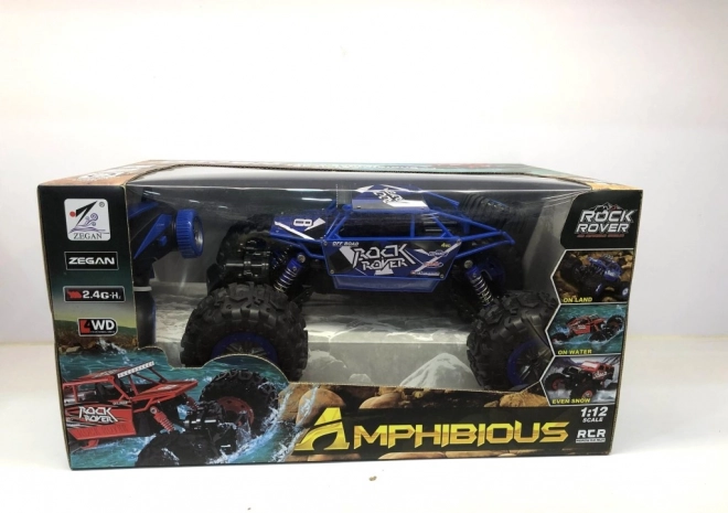 Voiture RC amphibie rouge