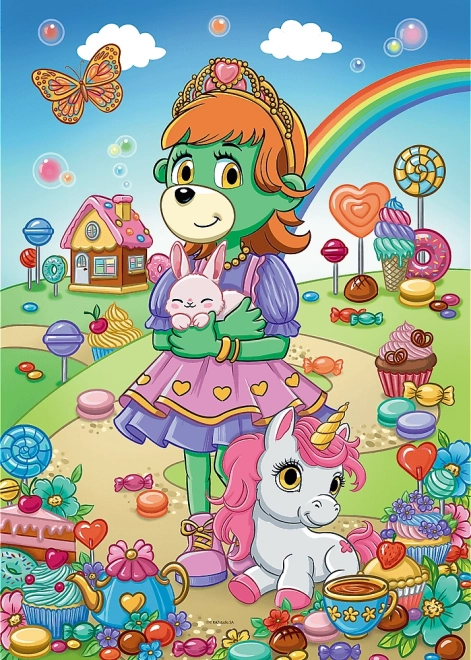 Puzzle avec paillettes Famille Treflík 100 pièces