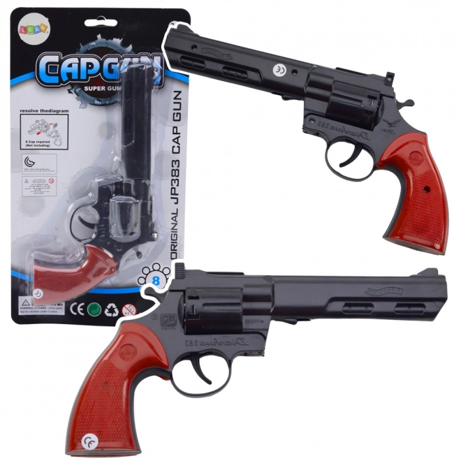 Revolver à capsules pour enfants noir