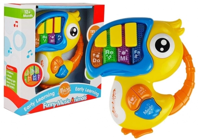 Piano musical pour enfants Ptáček jaune