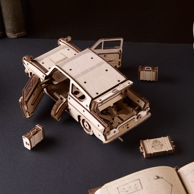 Ugears puzzle mécanique en bois 3D Harry Potter Ford Anglia Volant