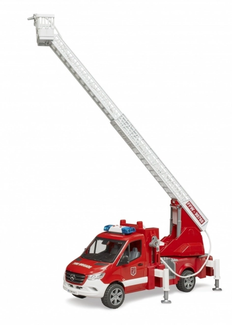 Camion de pompiers Mercedes-Benz Sprinter avec échelle pour enfants