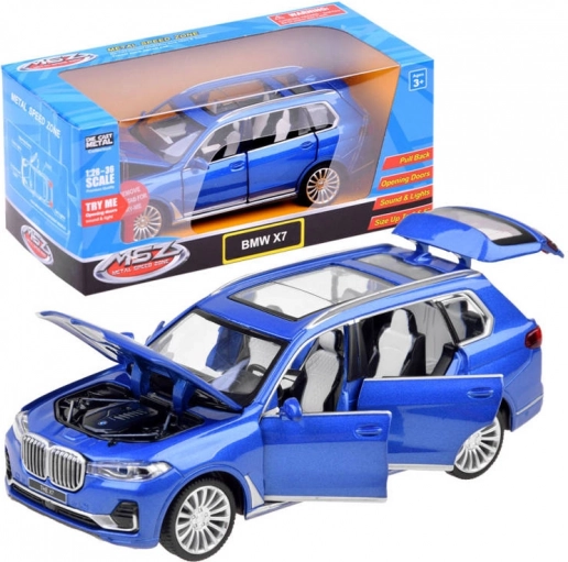 modèle en métal SUV BMW X7 1:32 avec lumières et sons