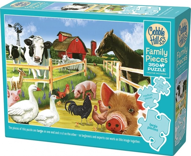 Puzzle familial Bienvenue à la ferme 350 pièces