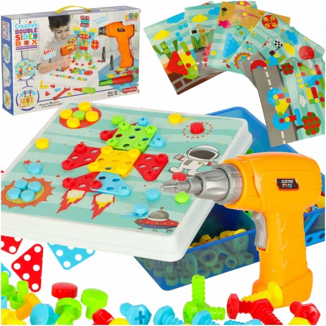Kit de construction à vis en plastique - 261 pièces