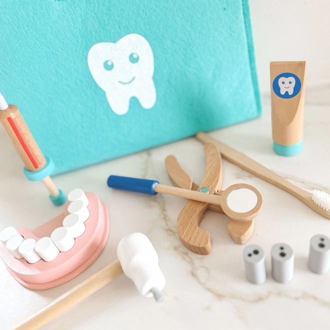 Tooky Toy Ensemble dentaire pour enfants avec sac à dos 19 pcs FSC