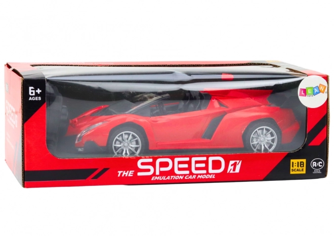 Voiture RC de sport rouge 1:18