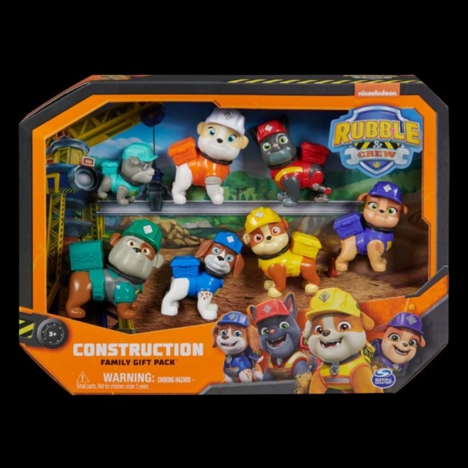 Figurines Pat' Patrouille – Rubble et son équipe, coffret cadeau 7 pièces
