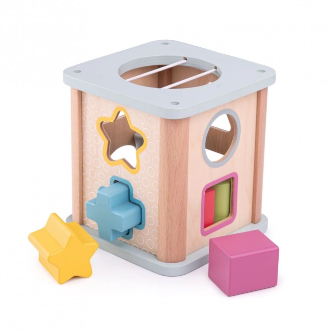 Bigjigs Toys Cube moteur bleu