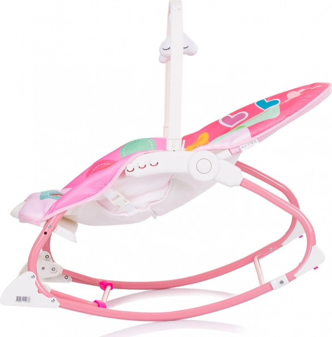 Fauteuil à bascule pour enfant Enjoy rose