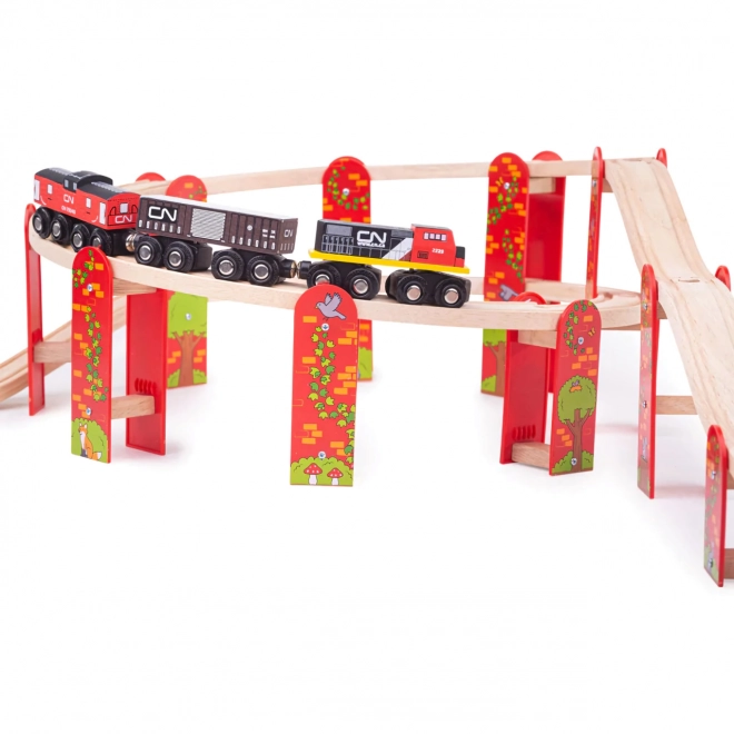 Set de rails Bigjigs Rail multi-étages
