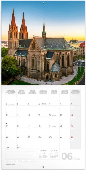 Calendrier annoté Prague 2026
