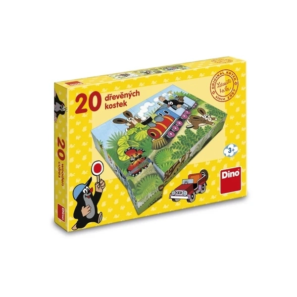 Cubes Krtek et transport - Cubes en bois avec images