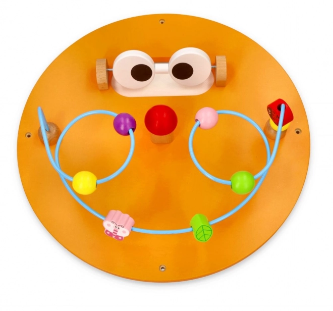 Panneau mural Montessori en bois - chenille