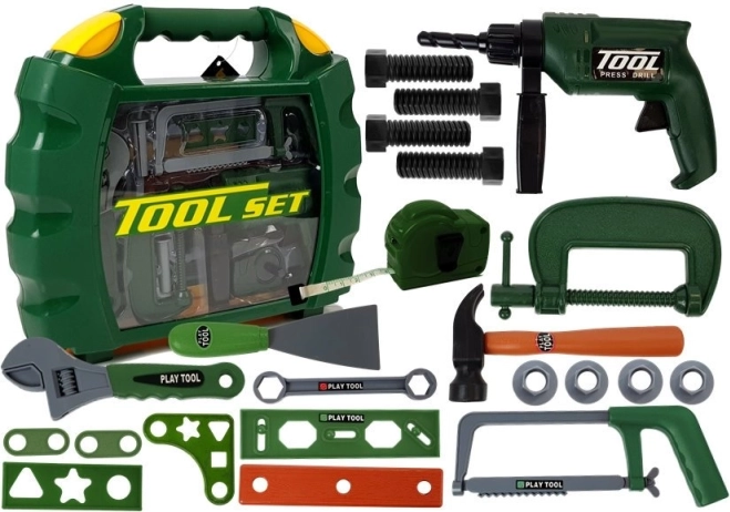 Set d’outils pour petits bricoleurs avec valisette – vert