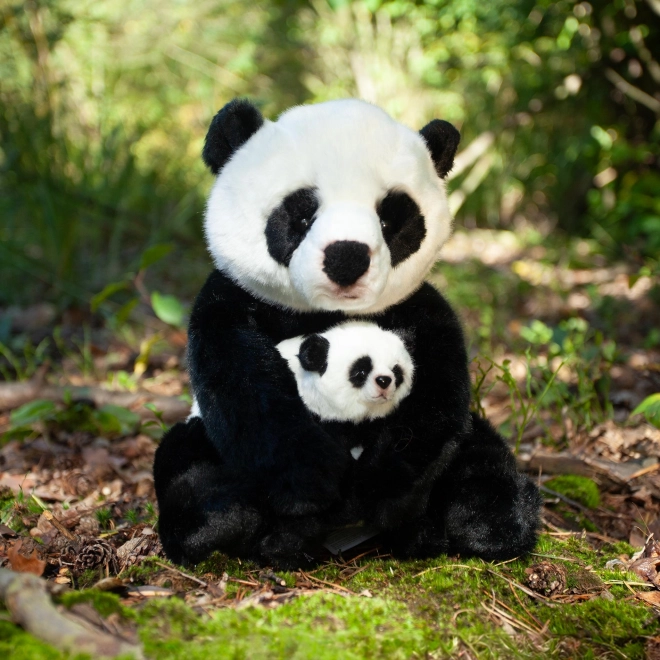 Rappa Peluche panda avec bébé 27 cm ECO-FRIENDLY