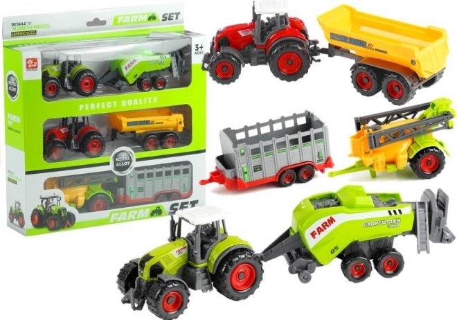 Tracteurs et remorques Ensemble de machines agricoles 6 en 1