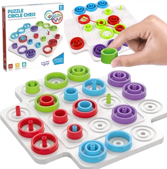 Woopie Jeu logique pour enfants Boîtes et croix 36 pièces