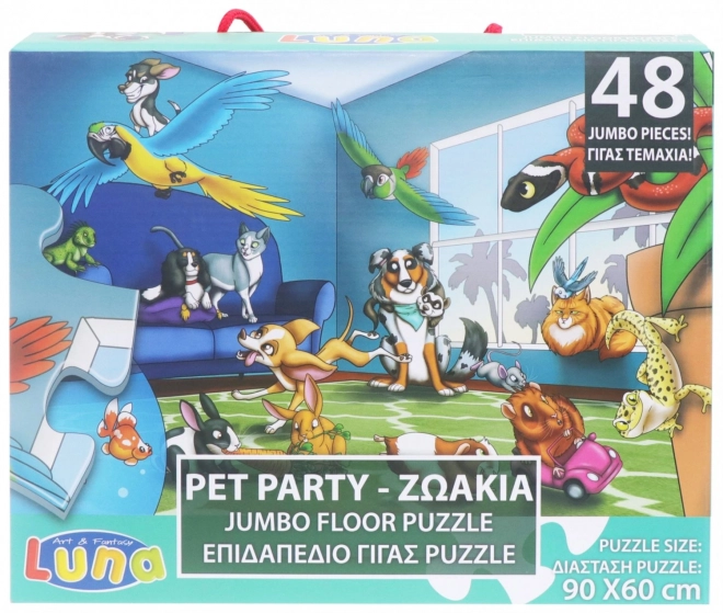 Puzzle de sol Animaux de compagnie 48 pièces