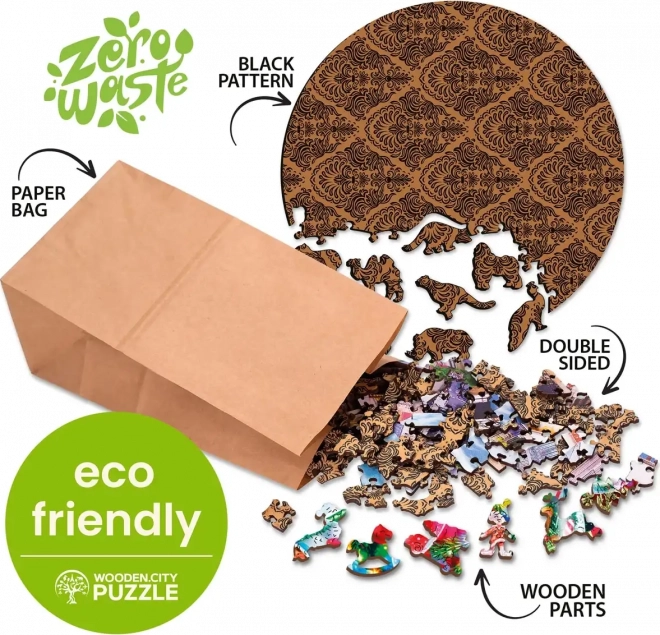Puzzle en bois Loup hurlant 250 pièces