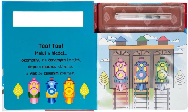 Svojtka & Co. Peinture à l'eau : Trains