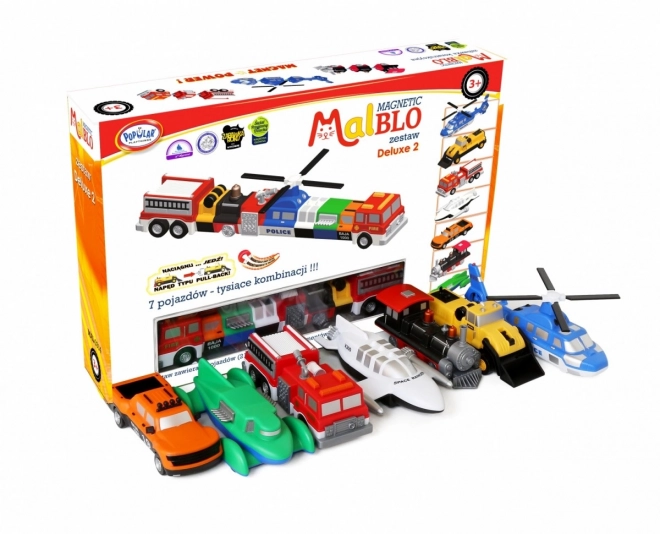 Malblo Véhicules Magnétiques Deluxe 2 Set