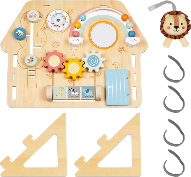 Tooky Toy Grande Table de Manipulation en Bois Maison - Centre d'Activités