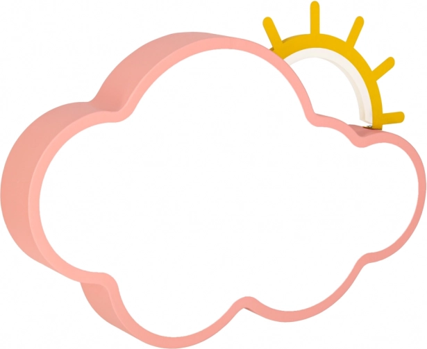 Lampe LED nuage rose avec télécommande