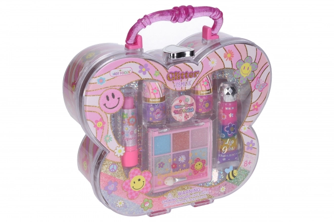 Valisette avec cosmétiques - nœud papillon 21cm