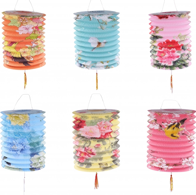 Lampion Cylindre Nature 16 cm