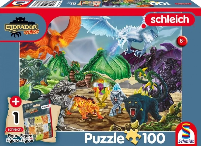 Puzzle Eldrador : La bataille pour le super cristal avec figurine