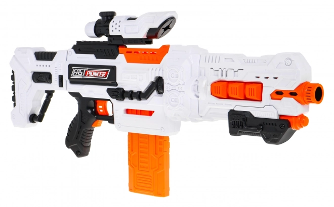 Grand fusil pour enfants 8+ Accessoires + 48 munitions souples Pistolet de jeu Pionnier rapide