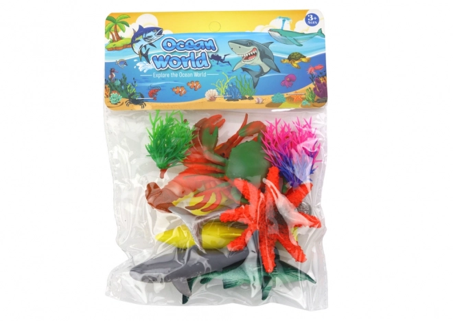 Ensemble de créatures marines 8 pièces plantes aquatiques