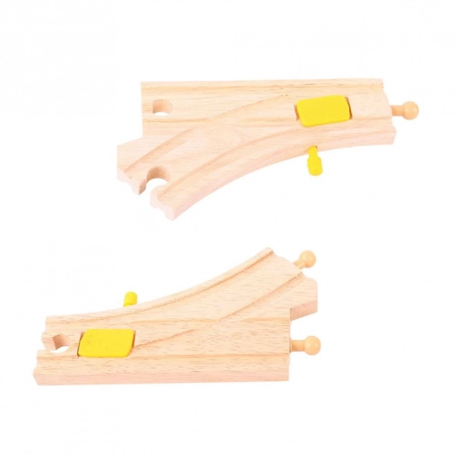 Grandes aiguillages Bigjigs Rail 2 pcs